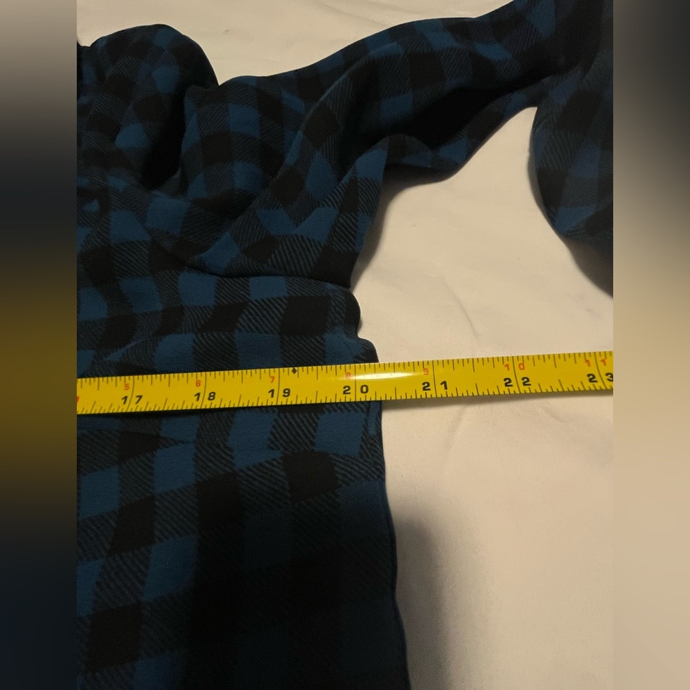 J. JILL Women’s Blue/ Black Checkered Classic Button Up Shirt Dress Size M - Picture 13 of 15